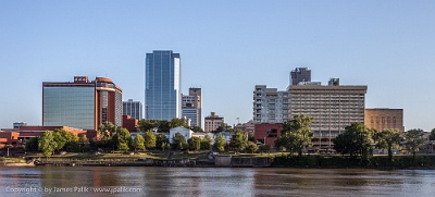 From the Arkansas River Trail  Little Rock, Arkansas